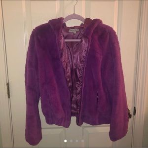 Fashion Nova Purplish Fur Jacket